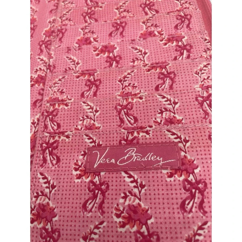 Vera Bradley Large Zip Wallet Travel Organizer Hope Toile Retired Pattern - Picture 10 of 16